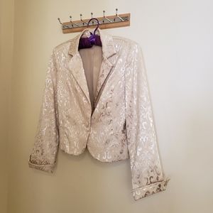 SOLD! Brocade blazer in cream